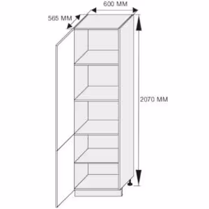 Obrazek  Szafka kuchenna D14/Dp/207 Quantum vanilla mat/lava 