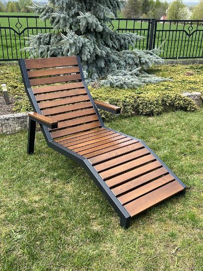 Obrazek Leżak ogrodowy Loft orzech