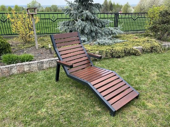 Obrazek Leżak ogrodowy Loft palisander