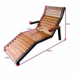 Obrazek Leżak ogrodowy Loft palisander