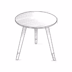 Obrazek Stolik Kawowy 62059-40x40 czarny