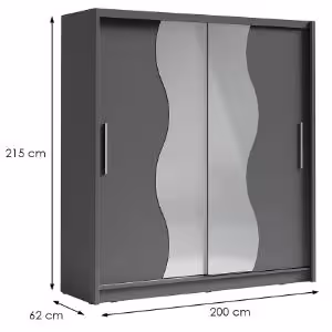 Obrazek Szafa Bergamo I szary grafit