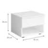 Obrazek Szafka nocna Fino 23 2szt biała