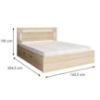 Obrazek Łóżko z szufladą 160x200 Fino 51 sonoma