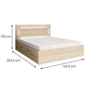 Obrazek Łóżko z szufladą 160x200 Fino 51 sonoma