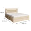 Obrazek Łóżko z szufladą 180x200 Fino 52 sonoma