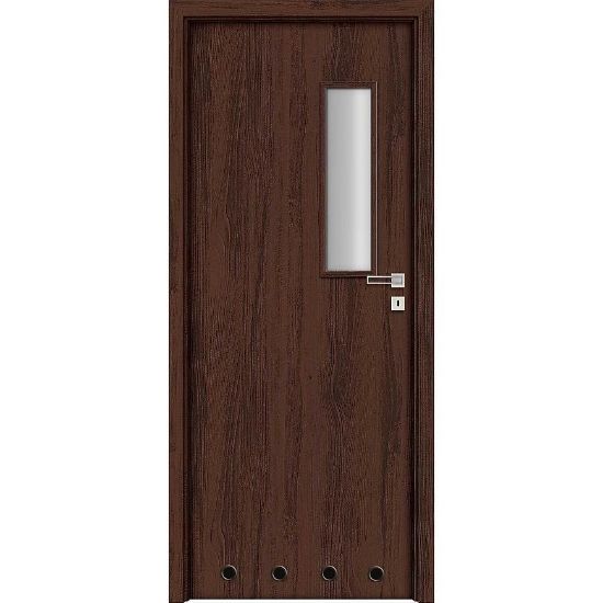 Obrazek Drzwi wewnętrzne Amaro 3 60L orzech wc + tuleje wentylacyjne