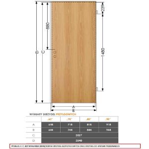 Obrazek Drzwi wewnętrzne Sapri 3 90P dąb szlachetny klucz