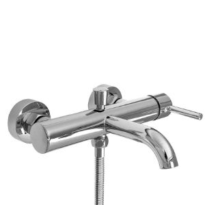 Obrazek Bateria wannowa z zestawem wannowym Rea Lungo chrom