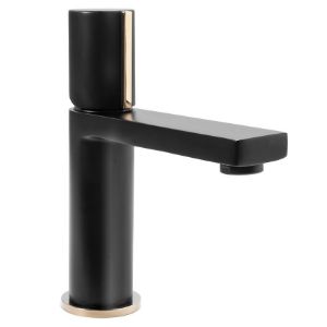 Obrazek Bateria umywalkowa Rea Icon czarno-złota