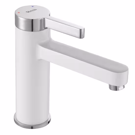 Obrazek Bateria umywalkowa Rea Polo biała chrom