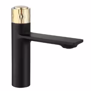 Obrazek Bateria umywalkowa Rea Storm czarno-złota