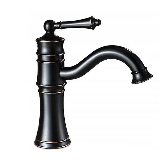 Obrazek Bateria umywalkowa Rea Vintage czarna