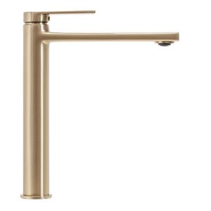 Obrazek Bateria umywalkowa wysoka Rea Verso złoto szczotkowane