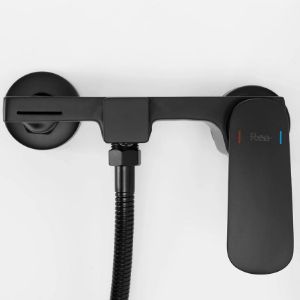 Obrazek Bateria wannowa z zestawem wannowym Rea Berg czarna