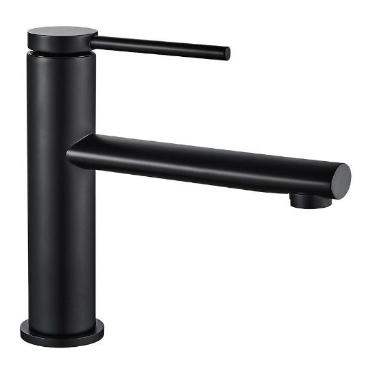 Obrazek Bateria umywalkowa wysoka Rea Oval czarna