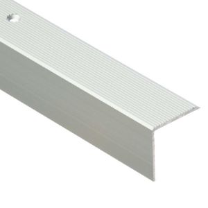 Obrazek Listwa schodowa ryflowana 30R 1,0m srebrna