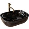 Obrazek Umywalka nablatowa Belinda Black Marble Shiny