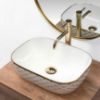 Obrazek  Umywalka nablatowa Belinda Diamond White/Gold 