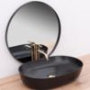 Obrazek Umywalka nablatowa Cleo 61 Black Matt