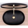 Obrazek Umywalka nablatowa Cleo 61 Black Matt