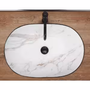 Obrazek Umywalka nablatowa Cleo 61 Black/Aiax Matt