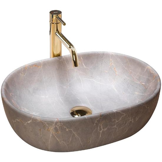 Obrazek Umywalka nablatowa Lara Beige Matt