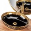Obrazek Umywalka nablatowa Margot Black/Gold