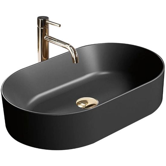 Obrazek Umywalka nablatowa Nadia 60 Black Matt