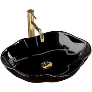 Obrazek Umywalka nablatowa Pearl Black Shiny
