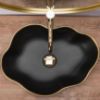 Obrazek  Umywalka nablatowa Pearl Black Matt/Gold Edge 