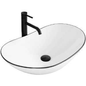 Obrazek Umywalka nablatowa Royal Black Edge