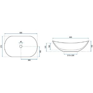 Obrazek Umywalka nablatowa Royal Black Marble Matt