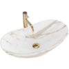 Obrazek Umywalka nablatowa Royal Statuario Marble Matt