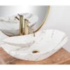 Obrazek Umywalka nablatowa Royal Statuario Marble Matt