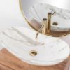 Obrazek Umywalka nablatowa Royal Statuario Marble Matt