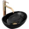 Obrazek Umywalka nablatowa Sofia Mini Black Shiny