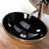 Obrazek Umywalka nablatowa Sofia In Black/Gold