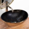 Obrazek Umywalka nablatowa Sofia In Black Marble/Gold