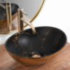 Obrazek Umywalka nablatowa Sofia In Black Marble/Gold