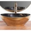 Obrazek Umywalka nablatowa Sofia In Black Marble/Gold