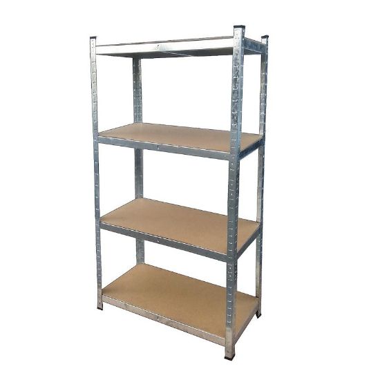 Obrazek Regał Magazynowy Metalowy R150 ocynkowany 150x70x30cm – 4 półki/150kg