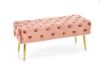 Obrazek Ławka Nata różowy/złoty