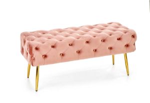 Obrazek Ławka Nata różowy/złoty