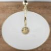 Obrazek Umywalka nablatowa Sofia Gold Brush/White
