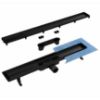 Obrazek  Odwodnienie Liniowe Odwracalne Duplex Czarne ABS+Inox 800 