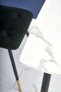 Obrazek Stół Cyryl biały marmur/czarny