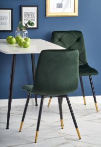 Obrazek Stół Cyryl biały marmur/czarny