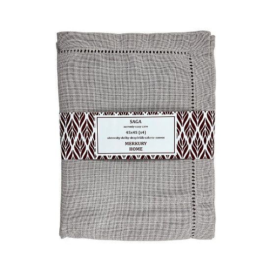 Obrazek  Serweta SAGA jasnoszara 45x45 easy care 
