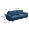 Obrazek Sofa Mona niebieski sztruks Poso 5